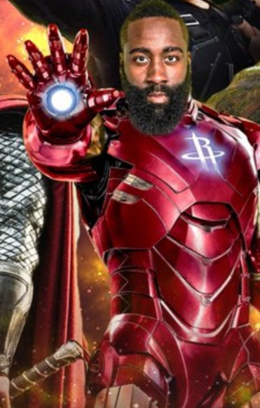 PHOTO James Harden In Avenger End Game Body Suit