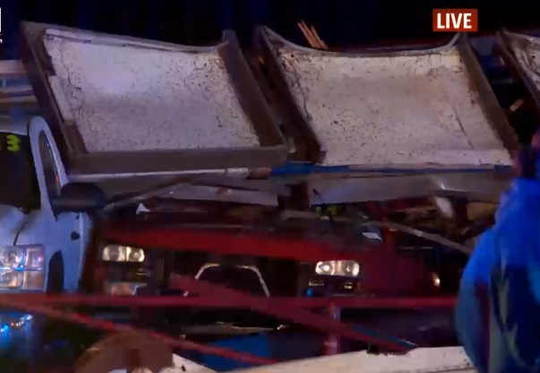 PHOTO Of Walls That Collapsed From El Reno Hotel