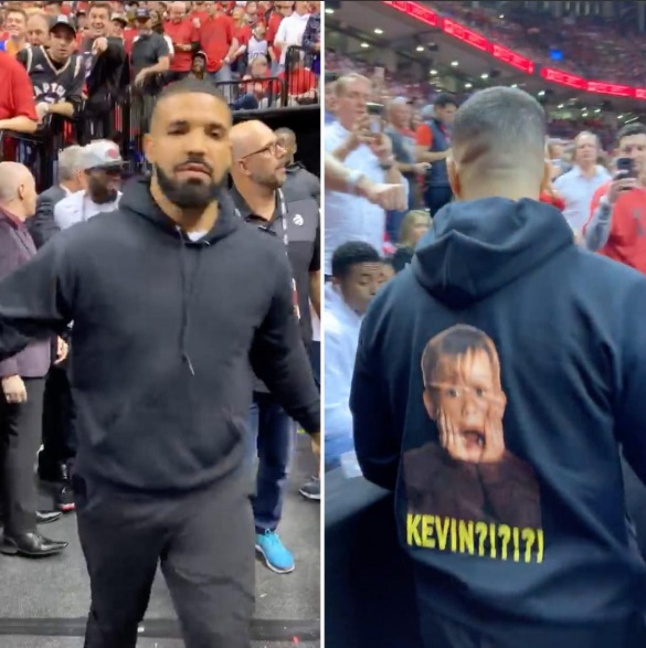 PHOTO Drake Wearing A Where's Kevin Hoodie