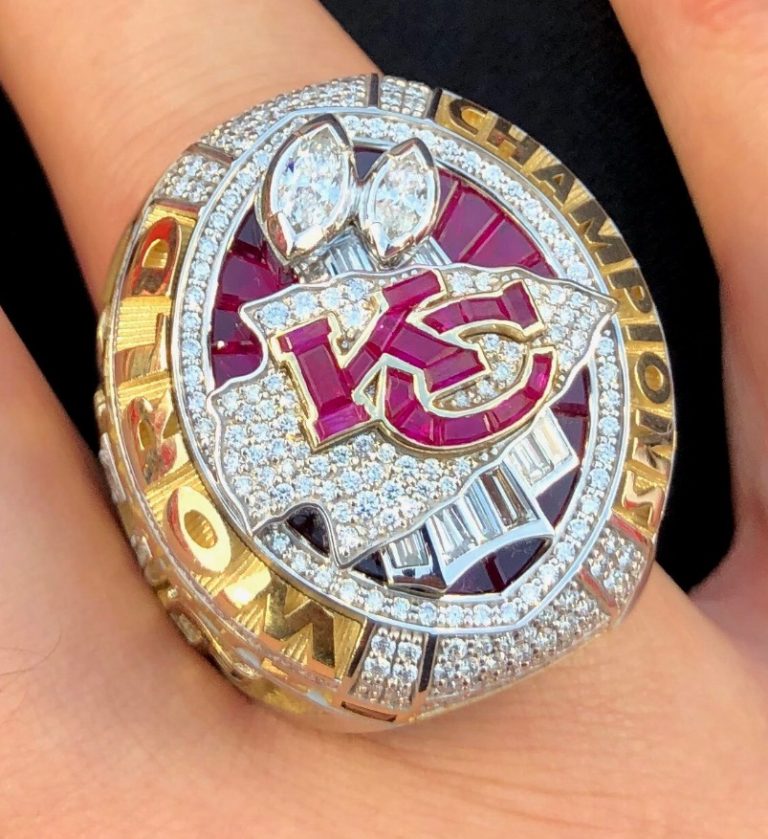 Photo Close Up Of Kansas City Chiefs Super Bowl Ring 2020 