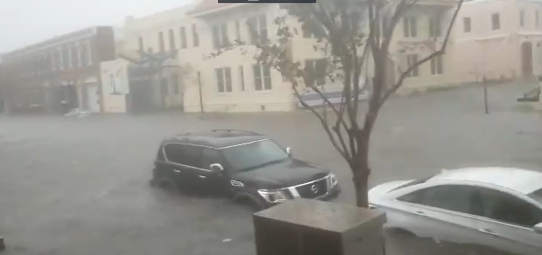 PHOTO Giant SUV In Pensacola Florida Completely Under Water From Hurricane Sally