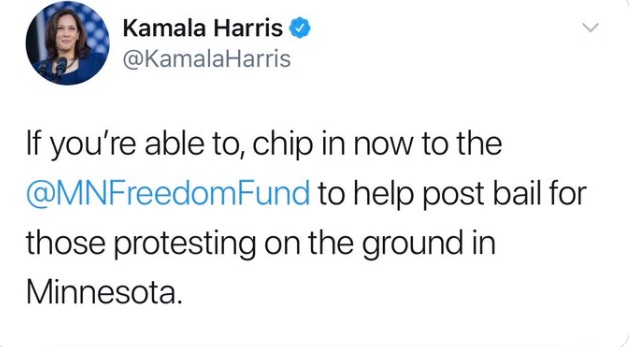 PHOTO Kamala Harris Posting Bail For Minnesota Protesters