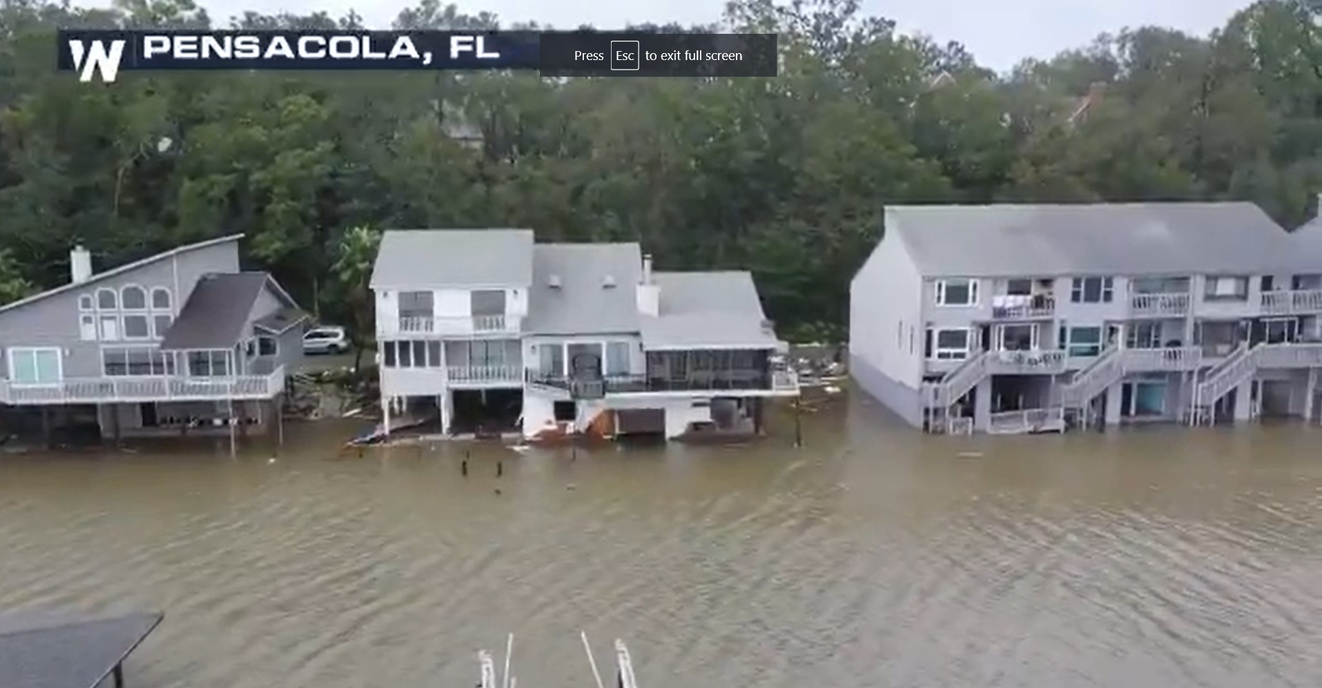 PHOTO Of Mansions Underwater In Pensacola Florida