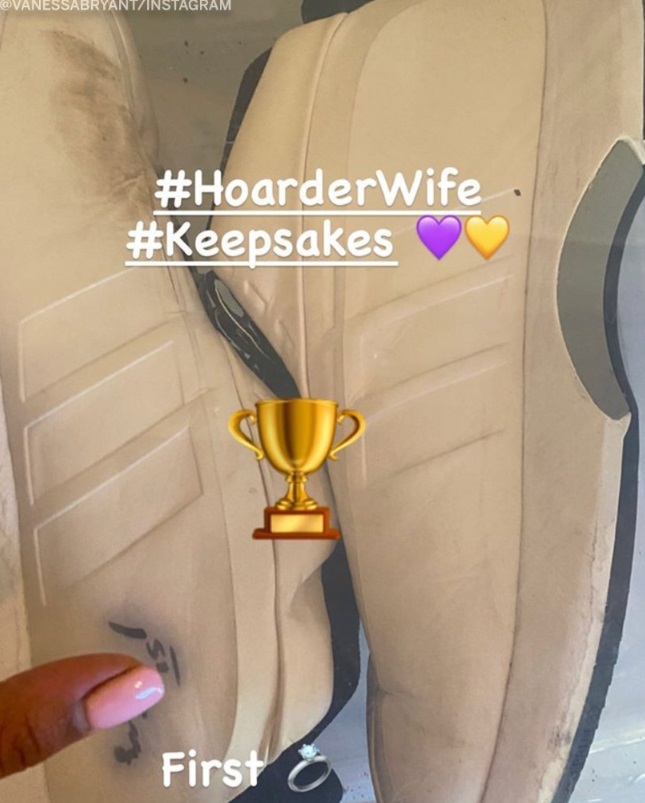 PHOTO Vanessa Bryant Admits She's Hoarding Kobe's Shoes