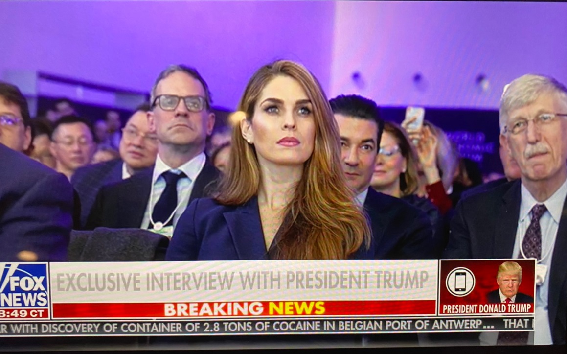 PHOTO COVID Positive Hope Hicks Sitting Front Row During Trump Speech