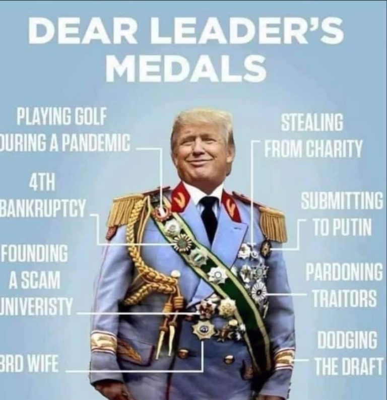 PHOTO Dear Leader's Medals Donald Trump Meme