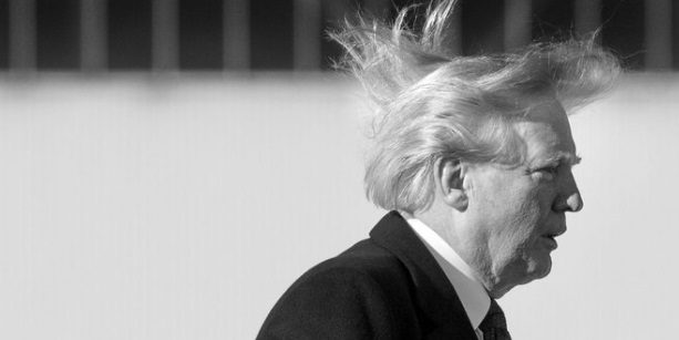 PHOTO Donald Trump Had Hair Piece Glued To The Side Of His Head