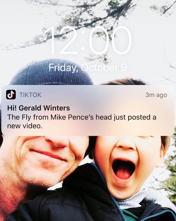 PHOTO Fly From Mike Pence's Head Is Posting TikTok Videos Now