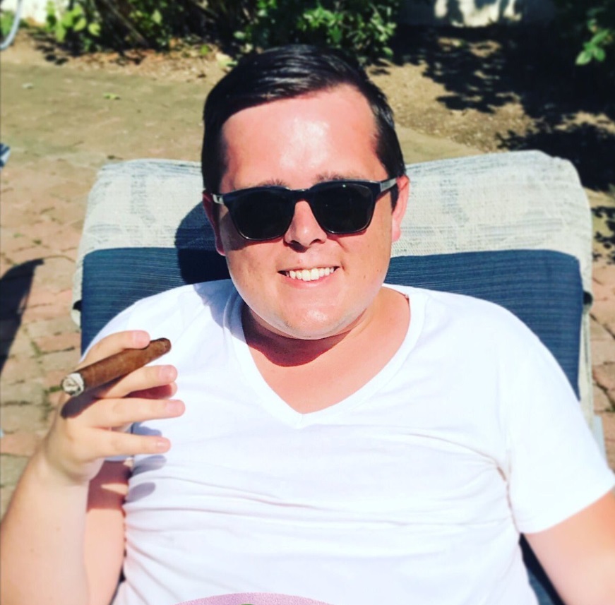 PHOTO Harlan Hill Smoking A Cigar After Calling Kamala Harris A Bad Name On Fox News