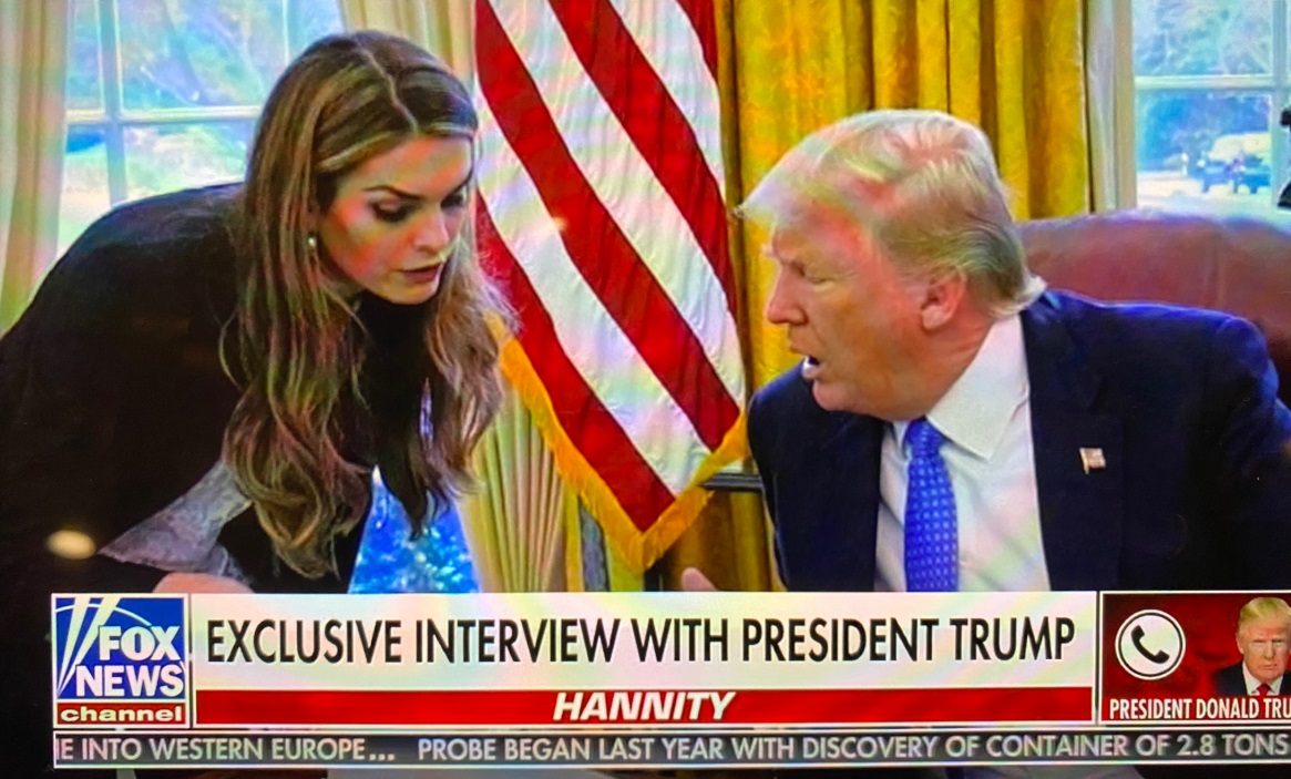 PHOTO Hope Hicks Reviewing Stuff With Donald Trump In Oval Office While Unknowingly Positive With Coronavirus