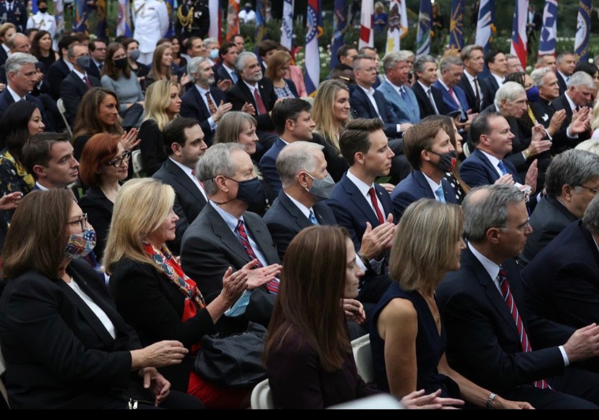 PHOTO Hope Hicks Was NOT In Rose Garden For Barrett Nomination