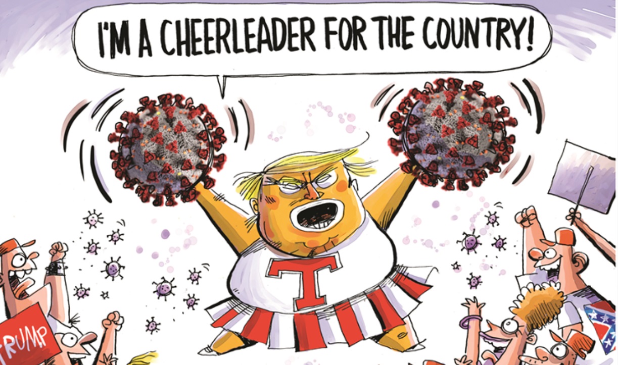 PHOTO I'm A Cheerleader For The Country Donald Trump Coronavirus Meme