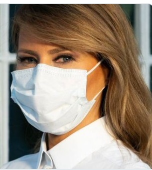 PHOTO Melania Trump Finally Wearing Facemask After Hope Hicks Tests Positive