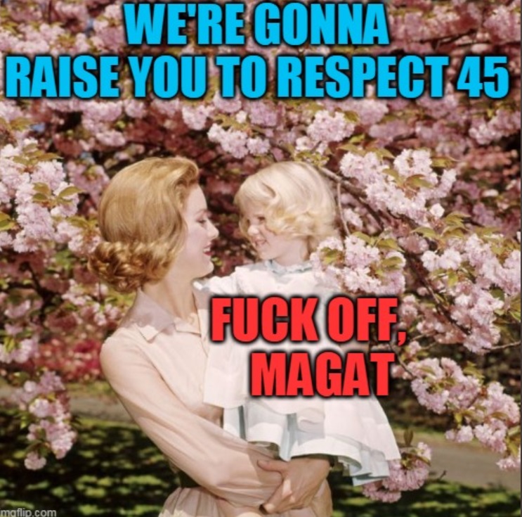 PHOTO We're Gonna Raise You To Respect 45 F*ck Off Magat Meme