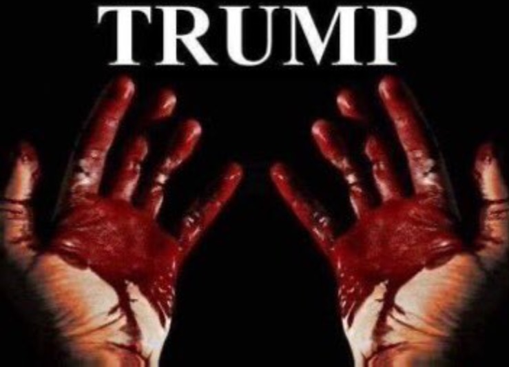 PHOTO Blood On Donald Trump's Hands Meme