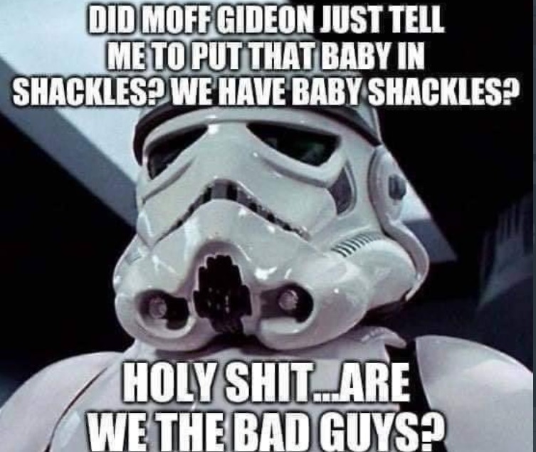 PHOTO Did Moff Gideon Just Tell Me To Put That Baby In Snackles Mandalorian Meme