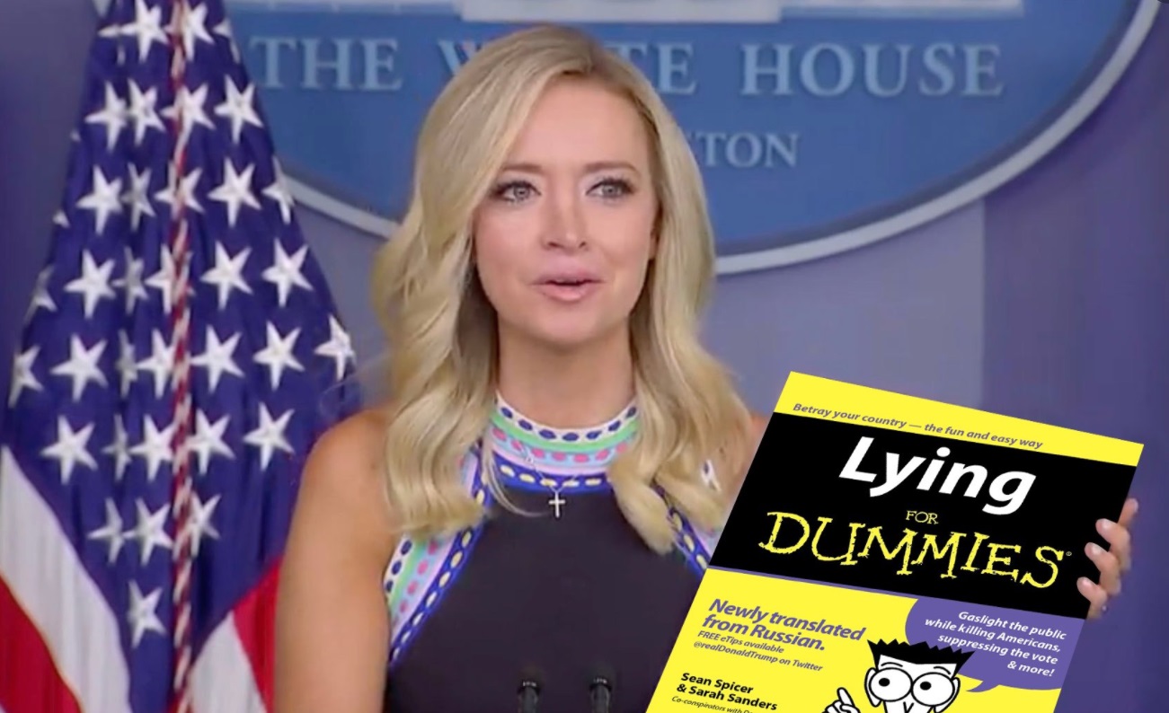 PHOTO Kayleigh McEnany Holding A Lying For Dummies Book