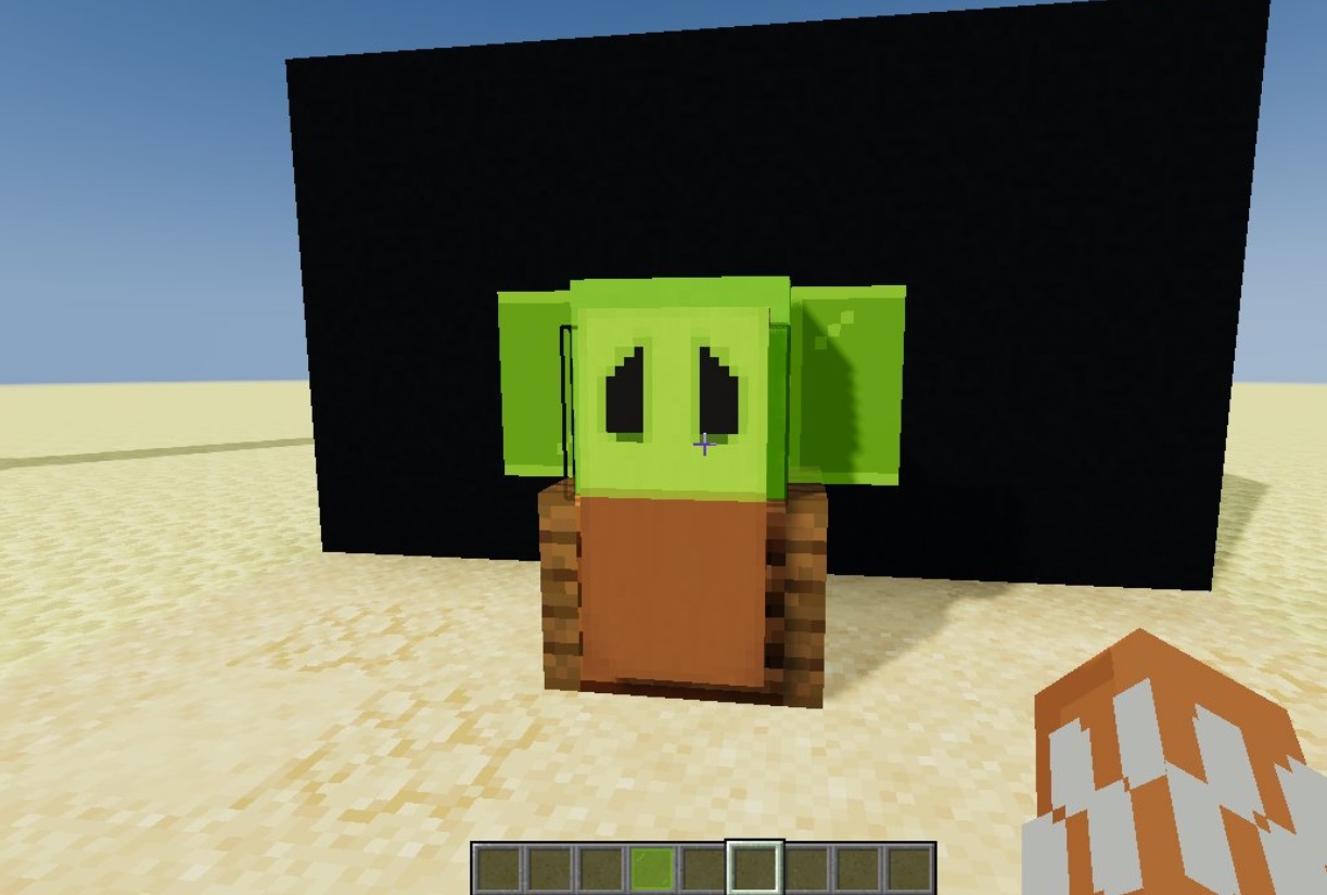 PHOTO Making Baby Yoda In Minecraft Completely Loses His Cuteness