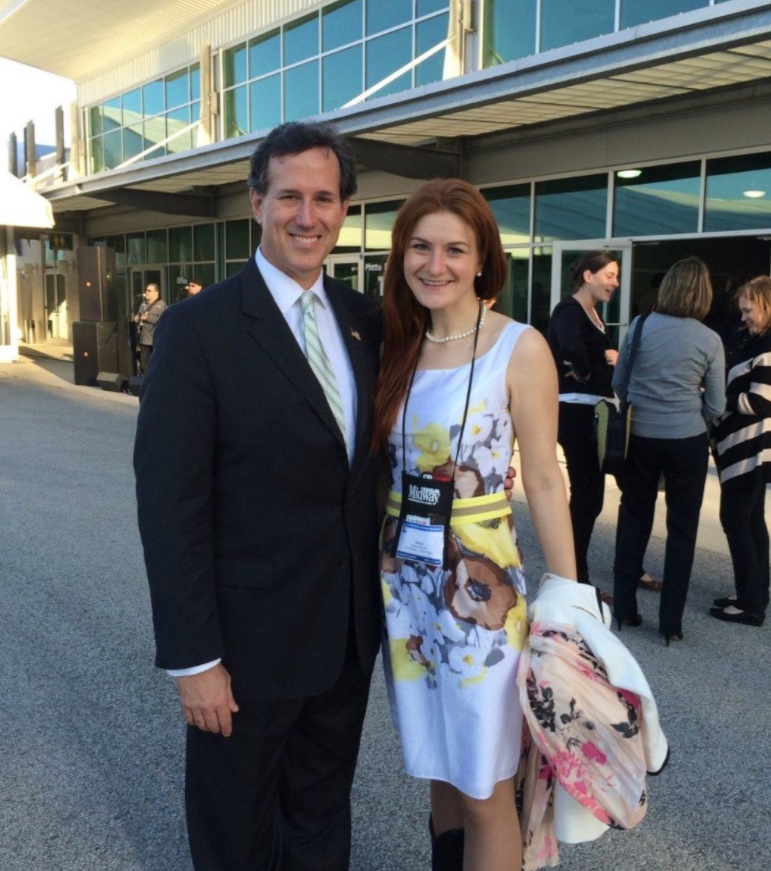 PHOTO Rick Santorum With Convicted Russian spy Maria Butina