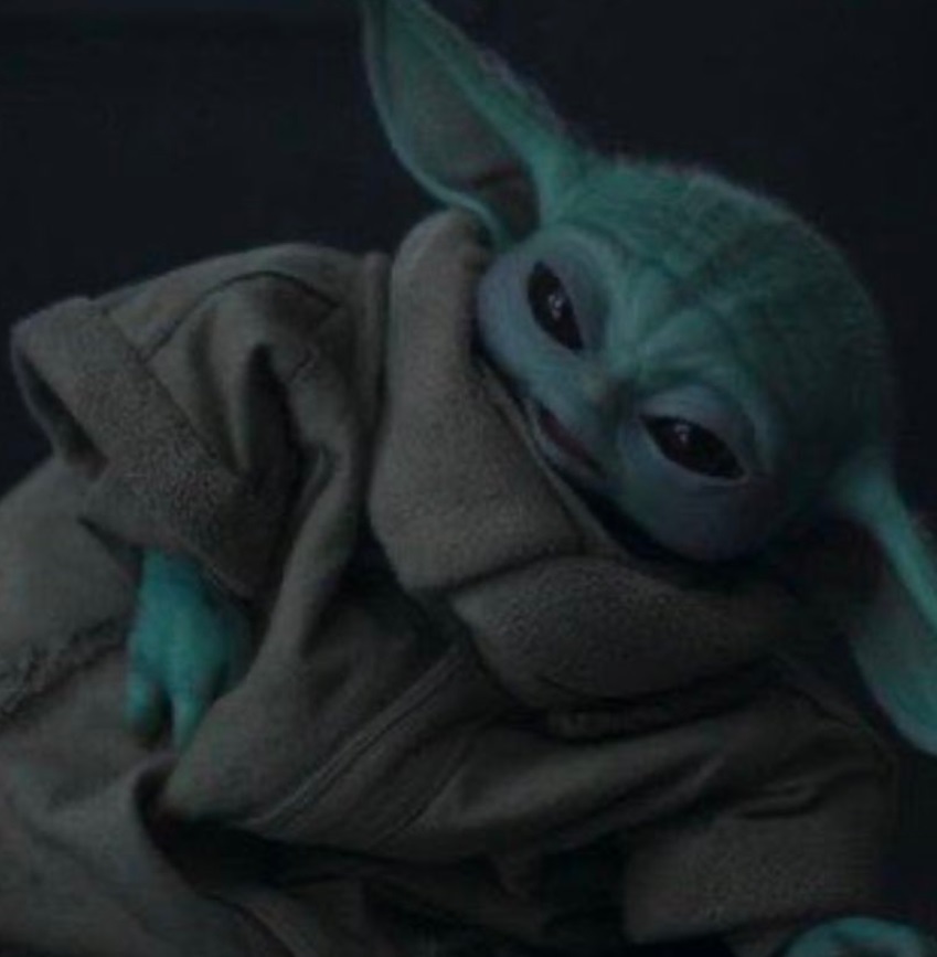 PHOTO The Face Baby Yoda Makes When He's Completely Satisfied With Life