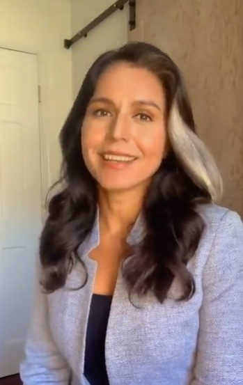 PHOTO Tulsi Gabbard Dyed A Streak In Her Hair Blonde