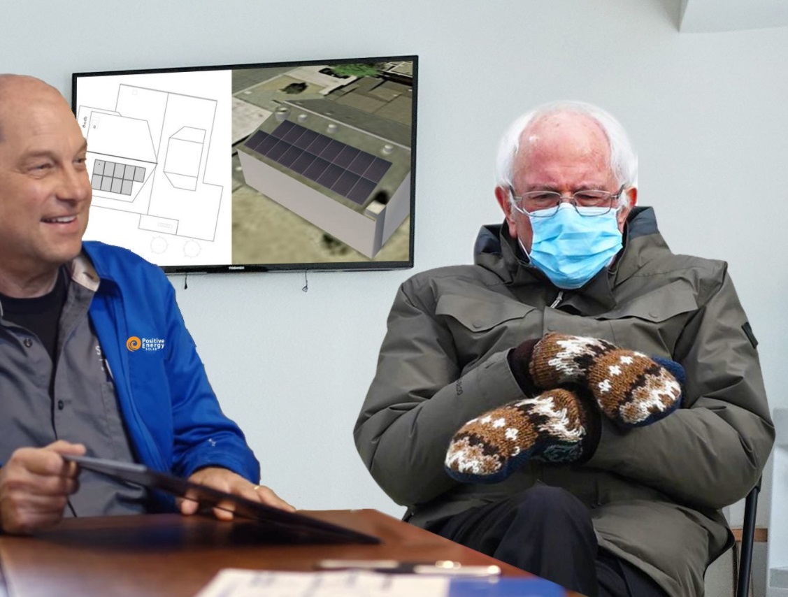 PHOTO Bernie Sanders Disinterested In Learning About Solar Power