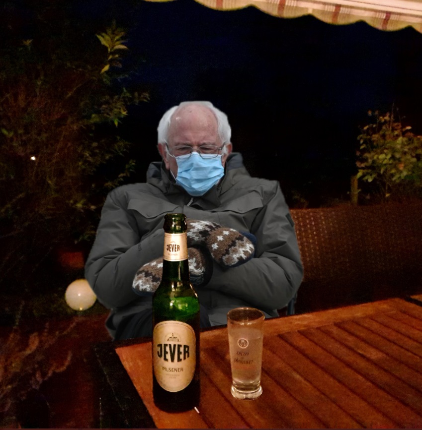 PHOTO Bernie Sanders Drinking The Finest Foreign Beer Meme