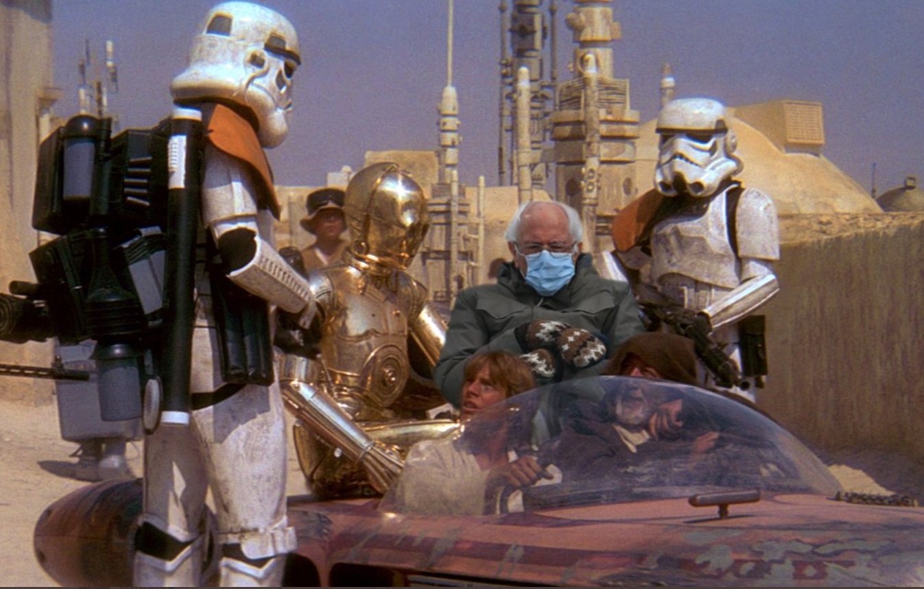 PHOTO Bernie Sanders In A Star Wars Spaceship