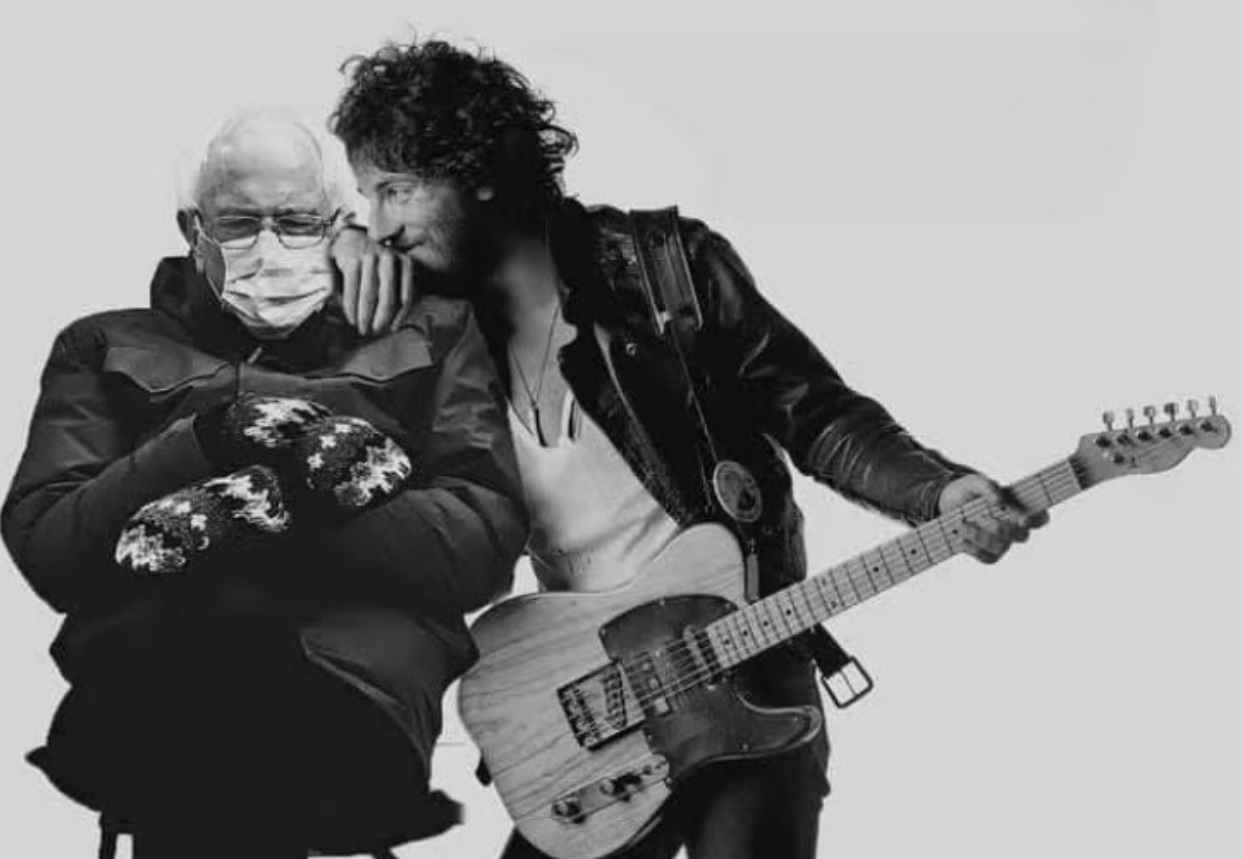 PHOTO Bernie Sanders With A Guitar Icon Meme