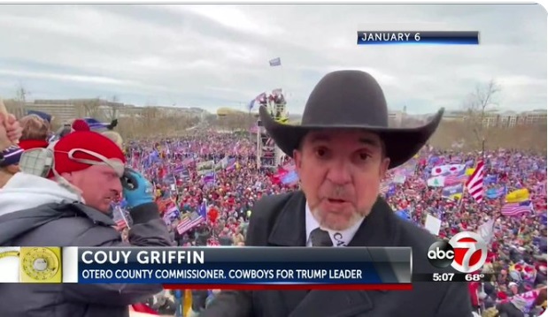 PHOTO Couy Griffin Spotted At Trump Rally By ABC News