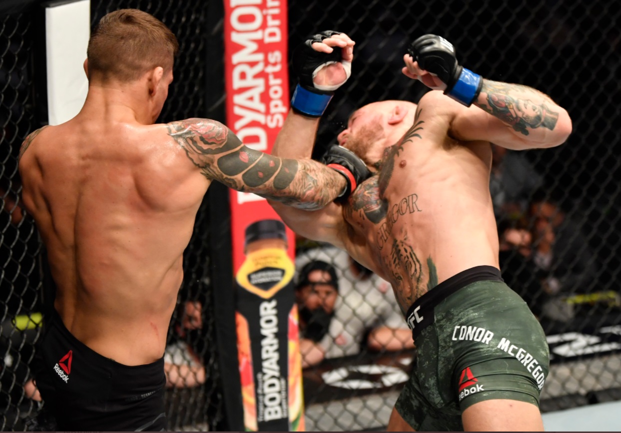 PHOTO Dustin Poirier's Shot To Conor McGregor's Nose