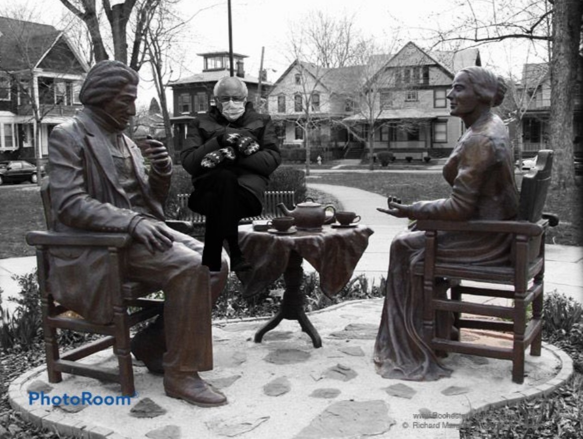 PHOTO Fredrick Douglas Having Bernie Sanders Over For Tea Meme