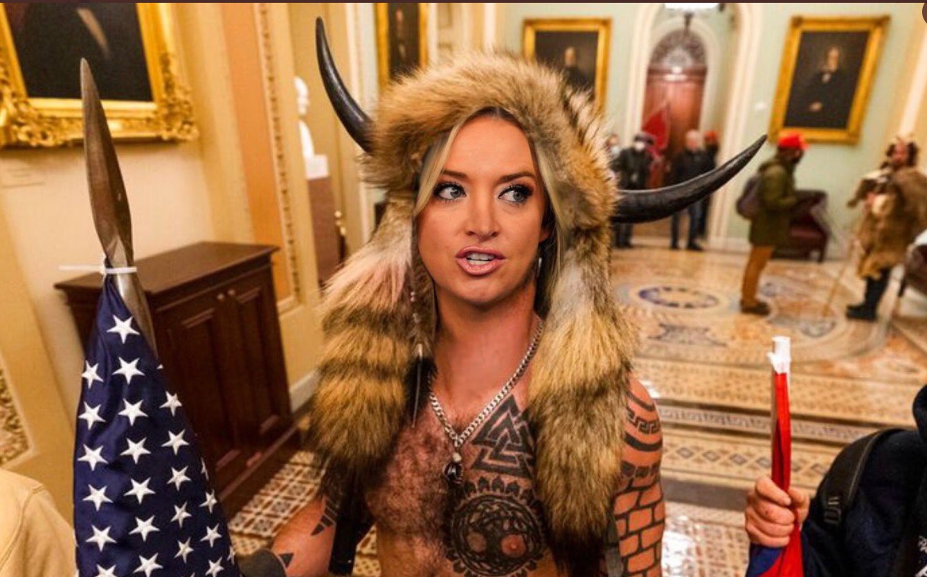 PHOTO Kayleigh McEnany Wearing Furry Longhorn Costume