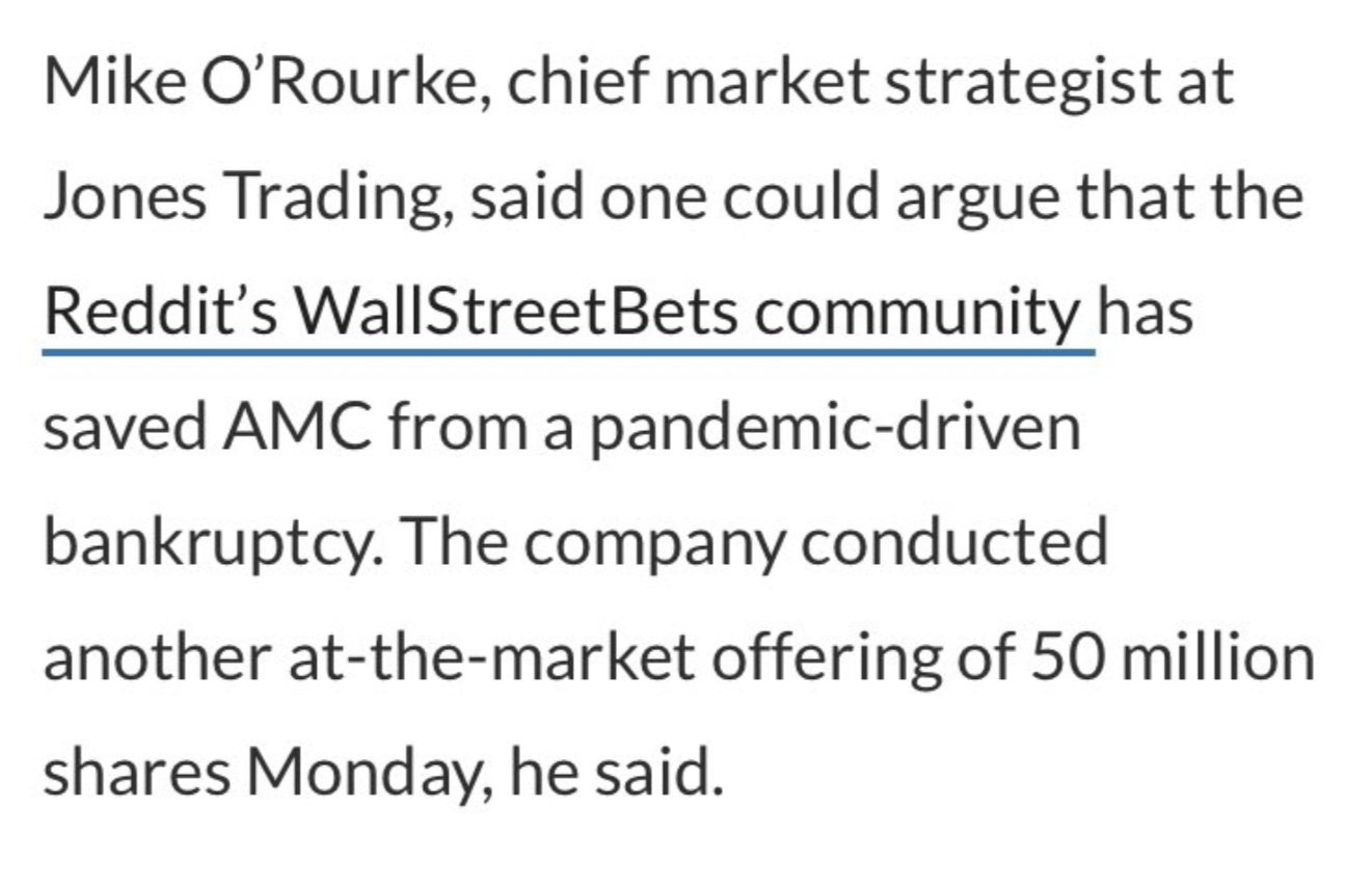 PHOTO Wall Street Bets Saved AMC Theatres From Bankruptcy