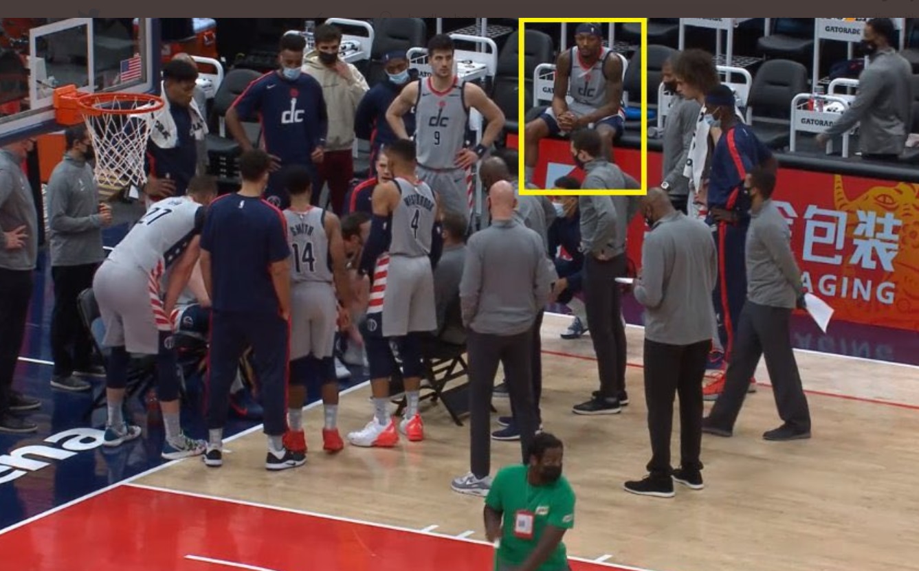 PHOTO Bradley Beal Very Unhappy During Timeout Vs Nets