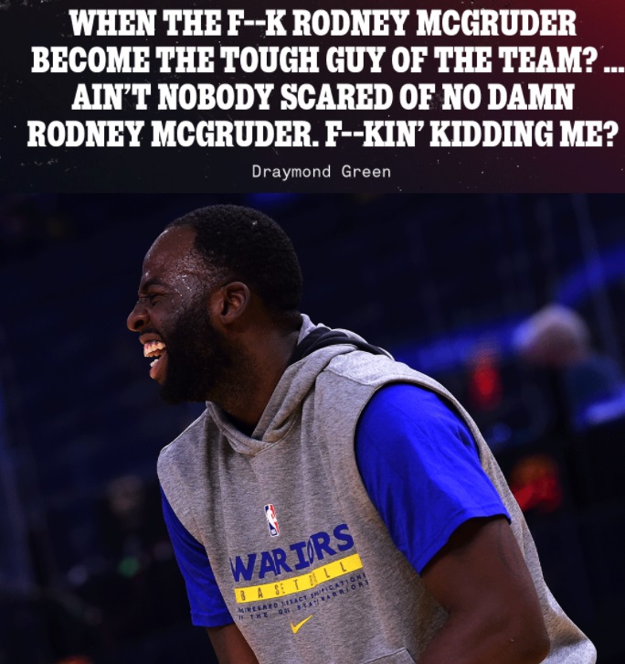 PHOTO Draymond Green Calls Out Rodney McGruder For Becoming The Tough Guy On The Team