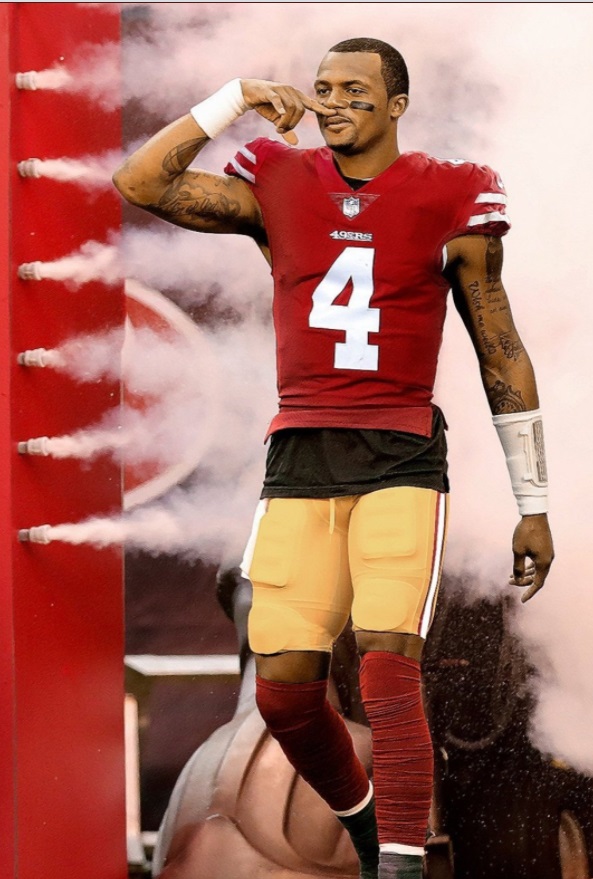 PHOTO DeShaun Watson Looking Arrogant In SF 49ers Uniform