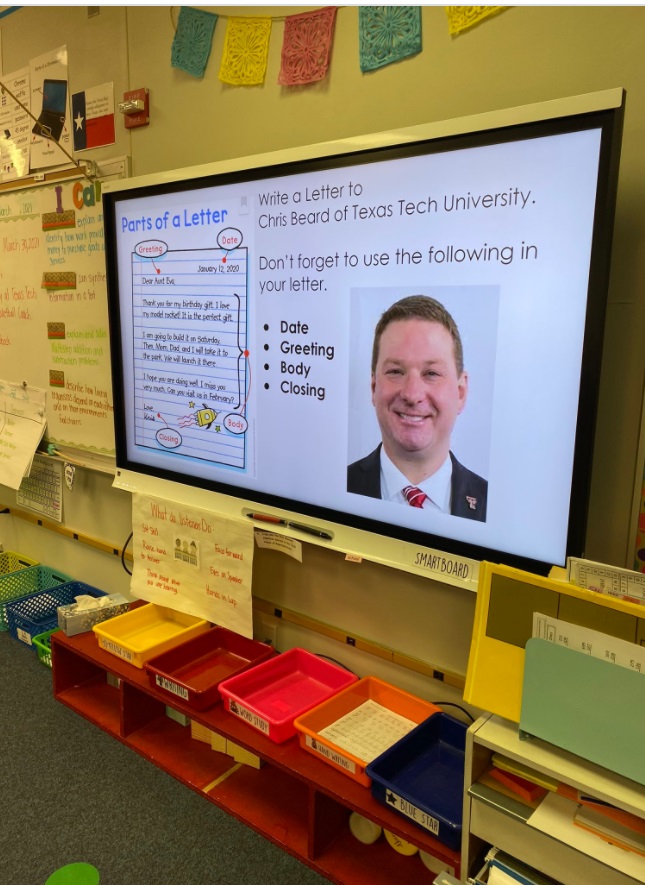 PHOTO 2nd Graders Wrote Letters To Chris Beard At Honey Elementary School On Why He Should Stay In Lubbock