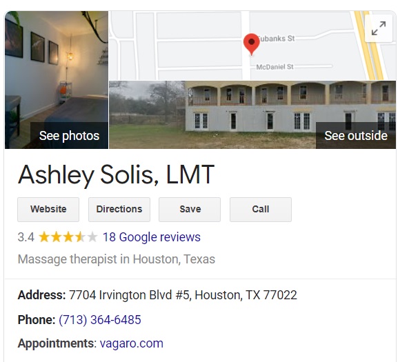 PHOTO Ashley Solis Has Her Own Massage Therapist Business