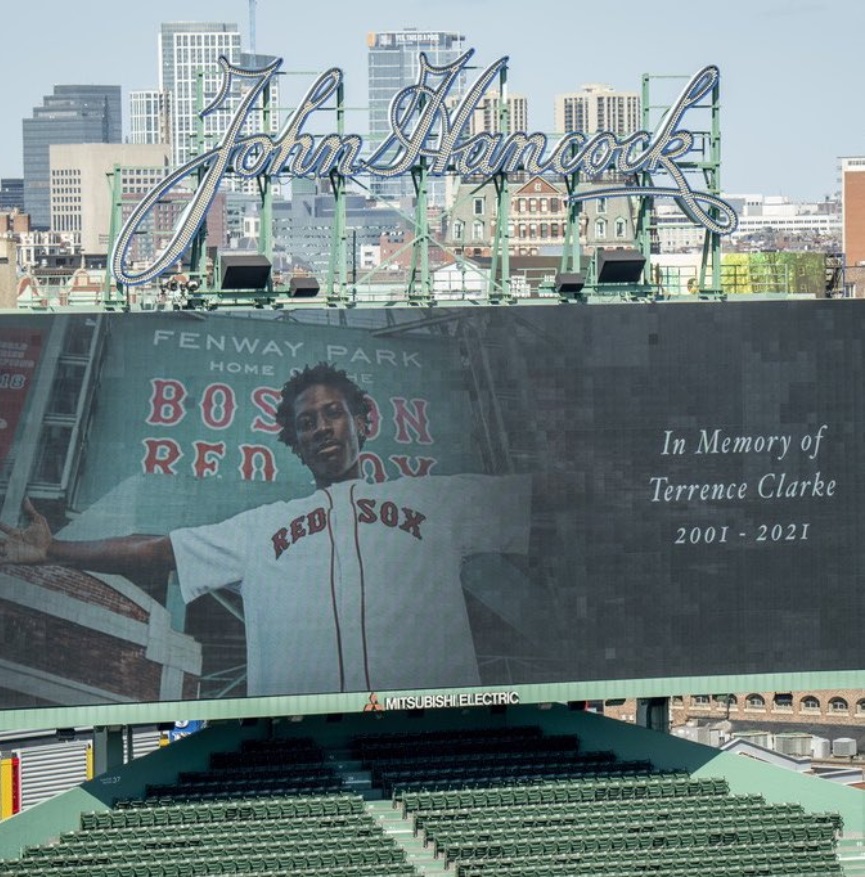 PHOTO Boston Redsox Tribute To Terrence Clark