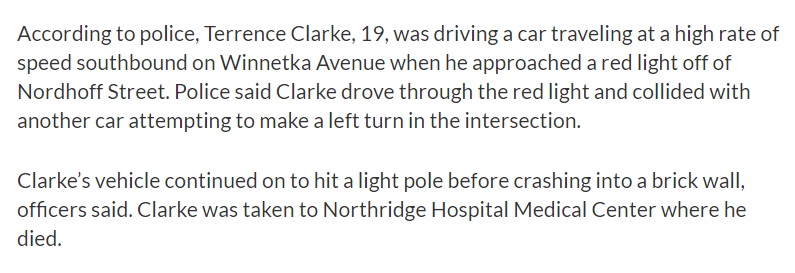 PHOTO Exact Details Of What Led To Terrence Clark's Car Crash