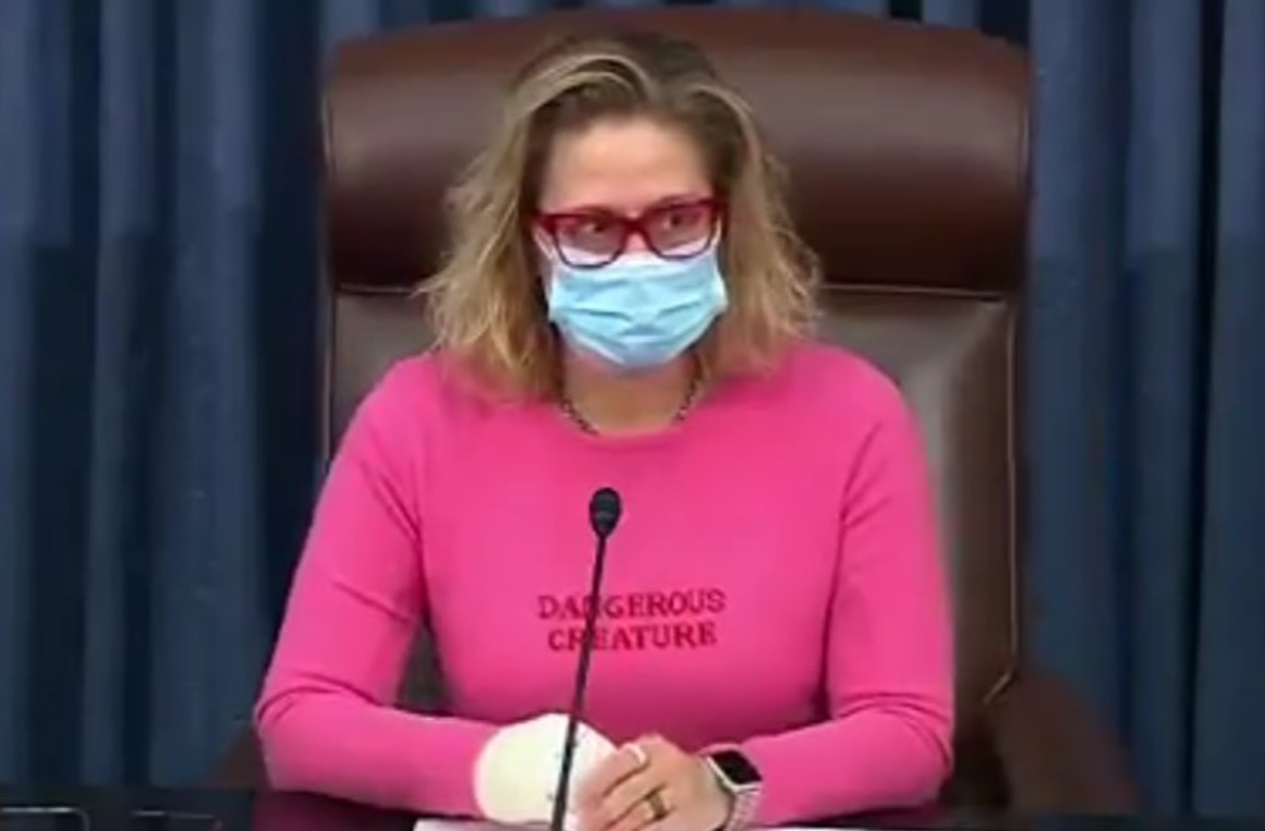 PHOTO Kyrsten Sinema Wearing A Dangerous Creature Shirt