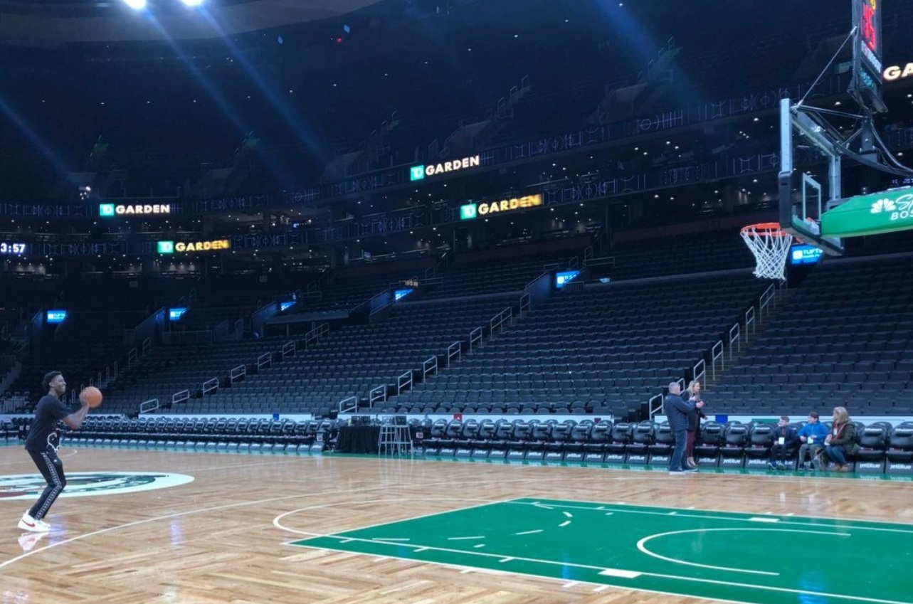 PHOTO Terrence Clarke Putting Up Shots At TD Garden In Boston