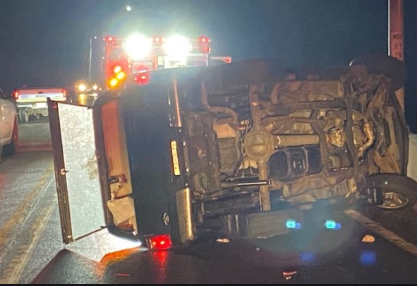 PHOTO Terrence Clarke's SUV Flipped After Leaving Workout In Los Angeles