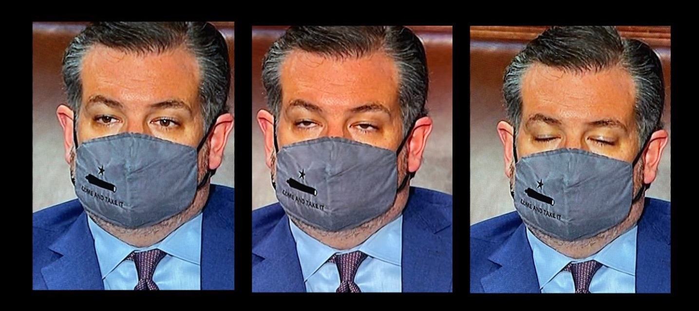 PHOTO The 3 Stages Of sleep For Ted Cruz During Joe Biden's Speech