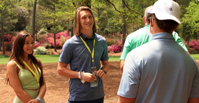 PHOTO Trevor Lawrence And His Wife Talking To Patrick Mahomes