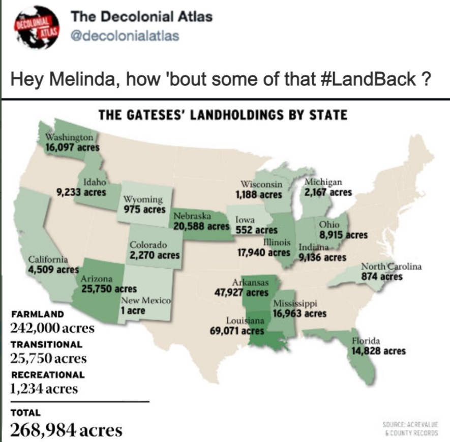 PHOTO Even After Divorce Bill And Melinda Gates Are The Biggest Farmland Owners In The United States