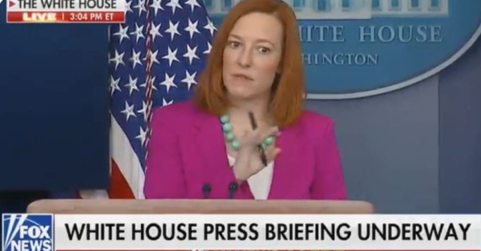 PHOTO Jen Psaki's Face When She's Asked If Joe Biden Should Avoid Questions On The Fly She's Like Hold On A Minute