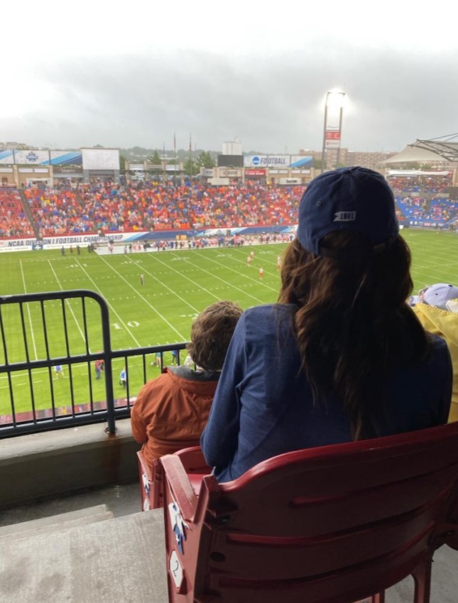 PHOTO Kristi Noem Watching A South Dakota Jackrabbits Game From The Cheap Seats
