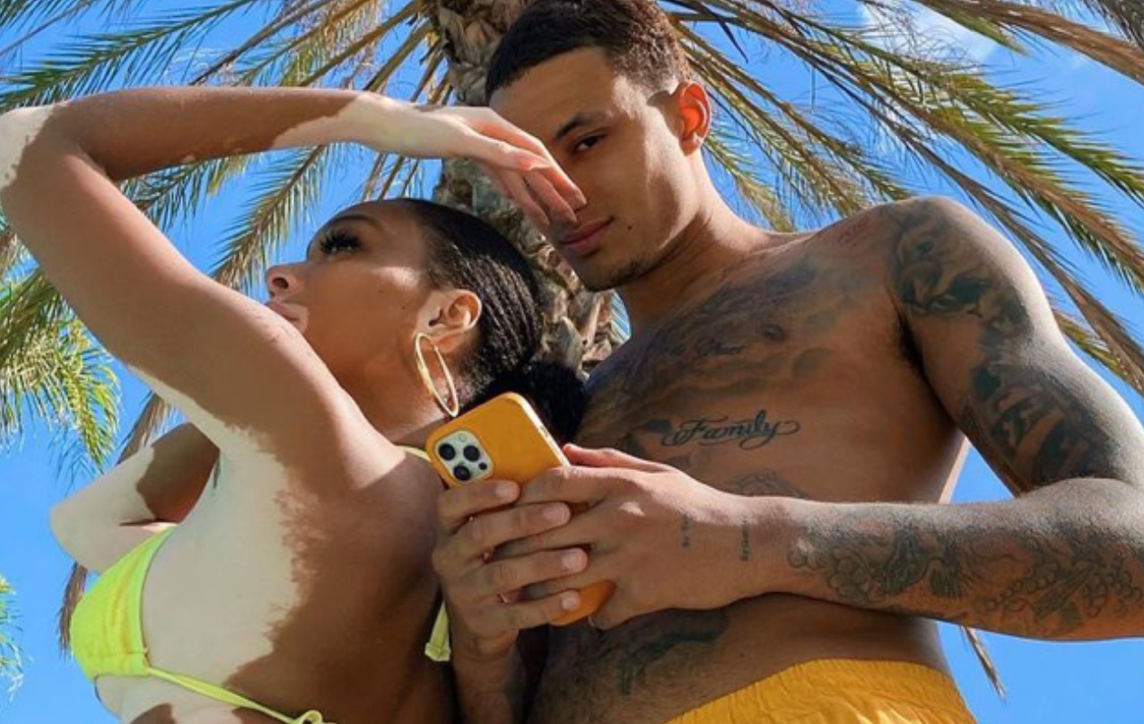 PHOTO Kyle Kuzma Sun Bathing With His Girlfriend At Resort Pool In Phoenix Before Game 1 Of Playoffs